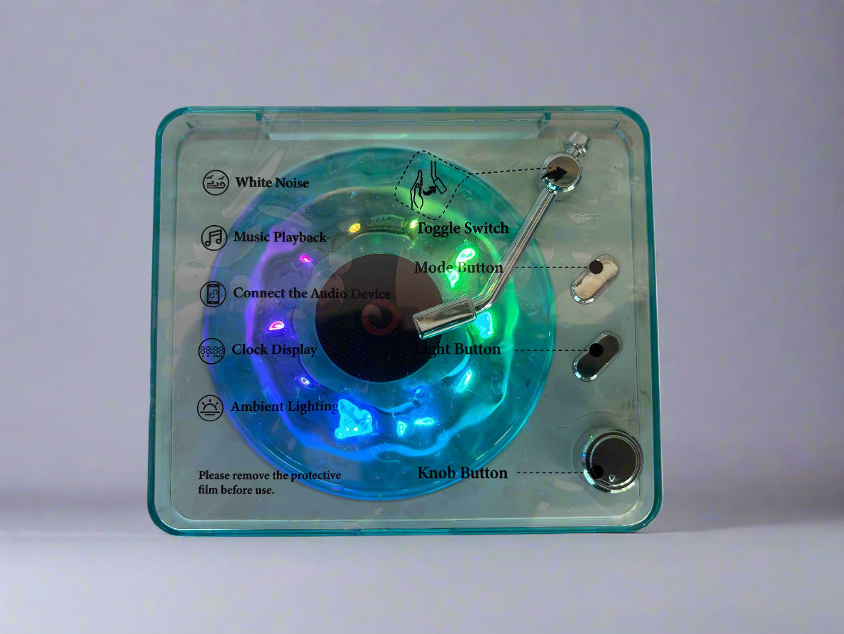 Mini Retro Bluetooth Vintage Speaker with Subwoofer and RGB Night Lamp - Project M Shop
