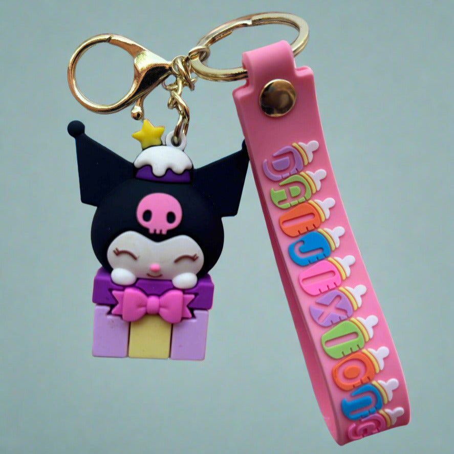 Kuromi Keychain - 3D PVC Keychain in Gift Box - Project M Shop