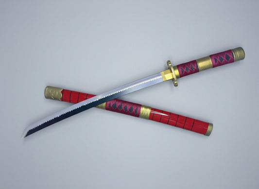 Zoro's Sandai Kitetsu LED 73CM Medium Length Katana - Zoro From One piece - Project M Shop