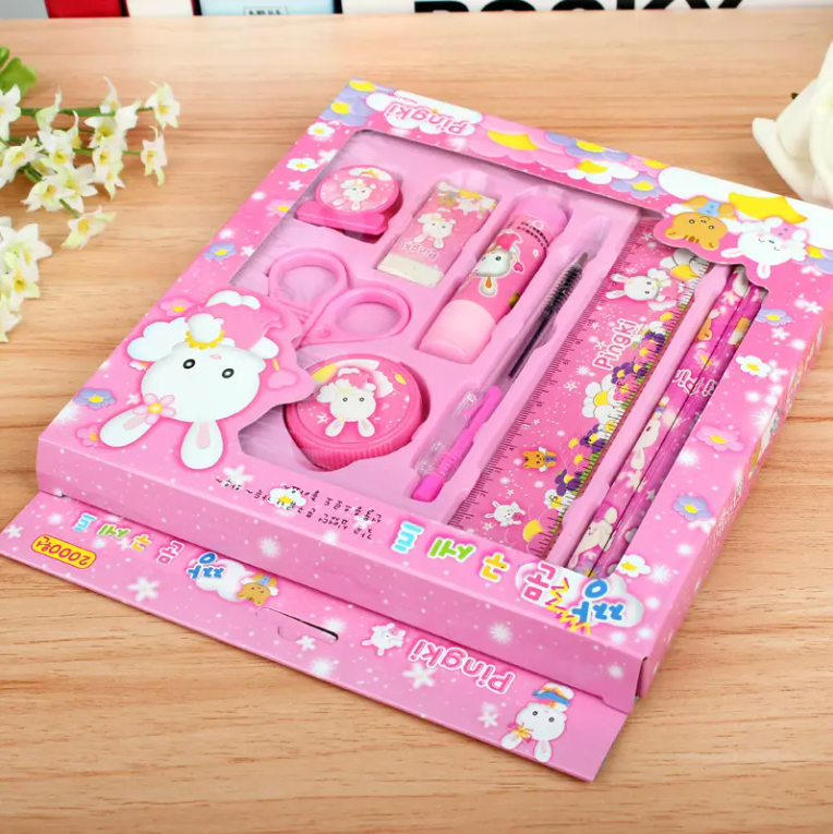 9 Pieces Student Stationery Set - Multifunctional Creative Gift for Children - Project M Shop
