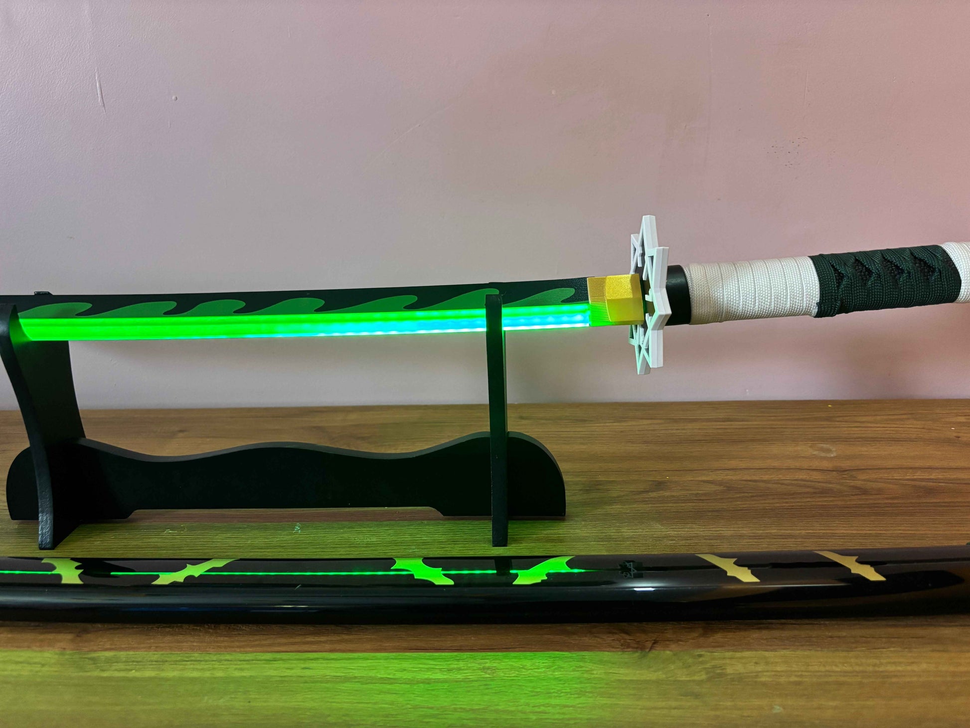 Shinazugawa Sanemi LED Katana - Glowing Sword of the Wind Hashira from Demon Slayer - Project M Shop