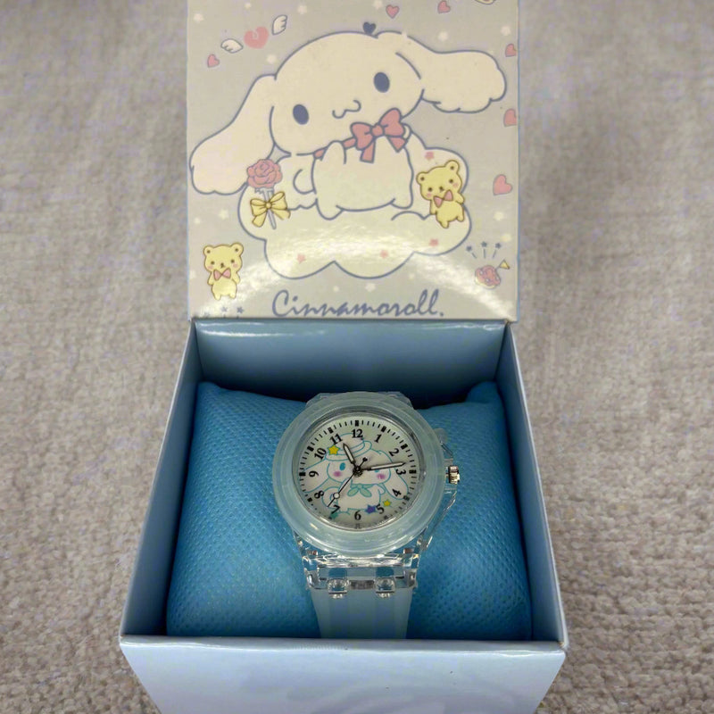 Sanrio Children's Watch - Luminescent Silicone Strap with Gift Box - Project M Shop