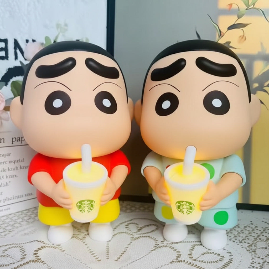Shinchan Figure With LED Night Light Lamp