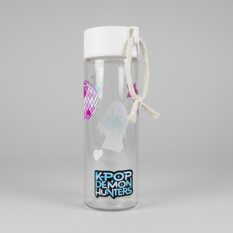 K-Pop Huntrx Glass Bottle 450 ML - Stylish K-Pop Glass Bottle for Fans - Project M Shop
