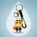 Shin-chan Football Keychain - Premium PVC Design with Red Football - Project M Shop