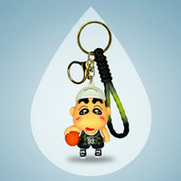 Shin-chan Football Keychain - Premium PVC Design with Red Football