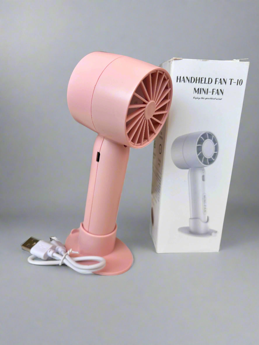 Handheld Portable Fan – 3-Speed Rechargeable Mini Fan
