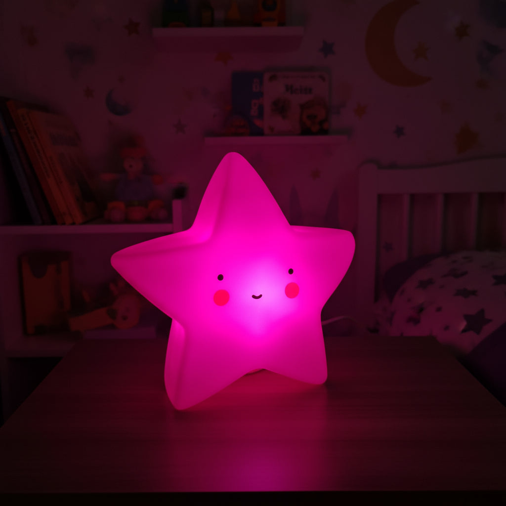 Star Shaped Creative Silicon Plastic Night Light For Kids - Project M Shop