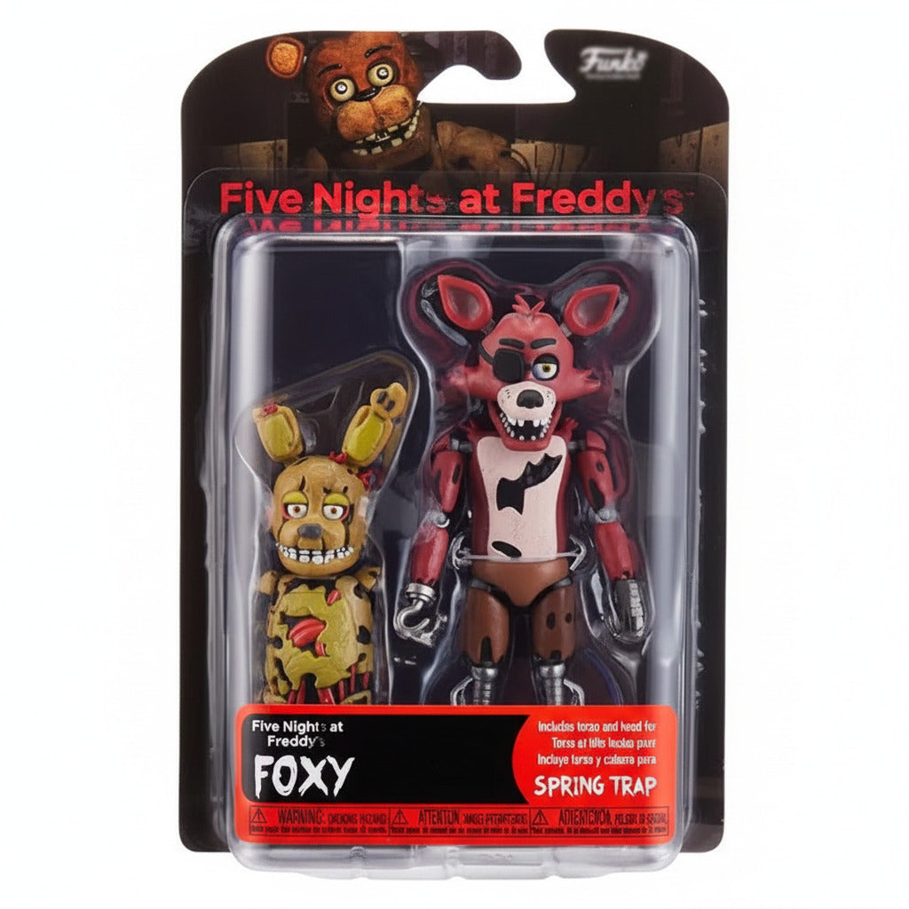 Five Nights at Freddy's Toy Freddy - 5" Interlocking Figure with Jump Care and Glow in the Dark Eyes