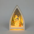 Snowman Tringle Shaped Lantern LED Light For Decoration - For Indoor Use - Project M Shop