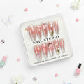 Heart & Butterfly Charm Press-On Nails For Woman- Size S - Project M Shop