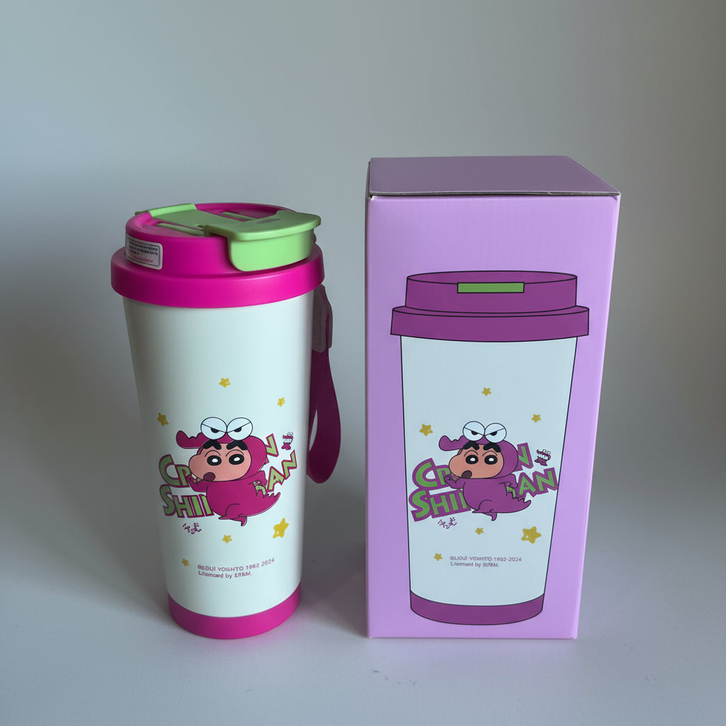 Shin-Chan Crayon Alligator Themed Insulated Tumbler - 600ML - Project M Shop