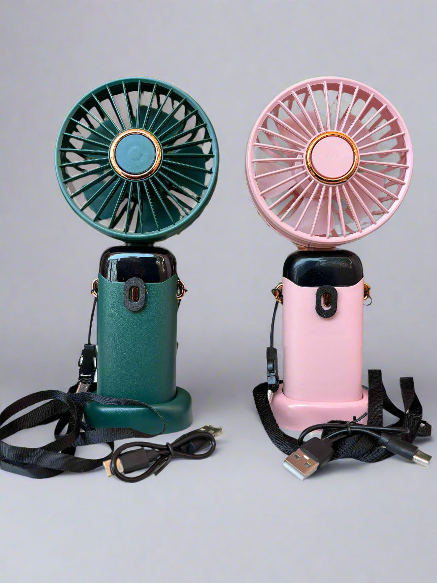 High Quality Portable Mini Fan with LED Display - 5 Speed Performance (1 Piece) - Project M Shop