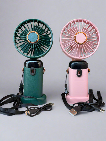 High Quality Portable Mini Fan with LED Display - 5 Speed Performance (1 Piece) - Project M Shop