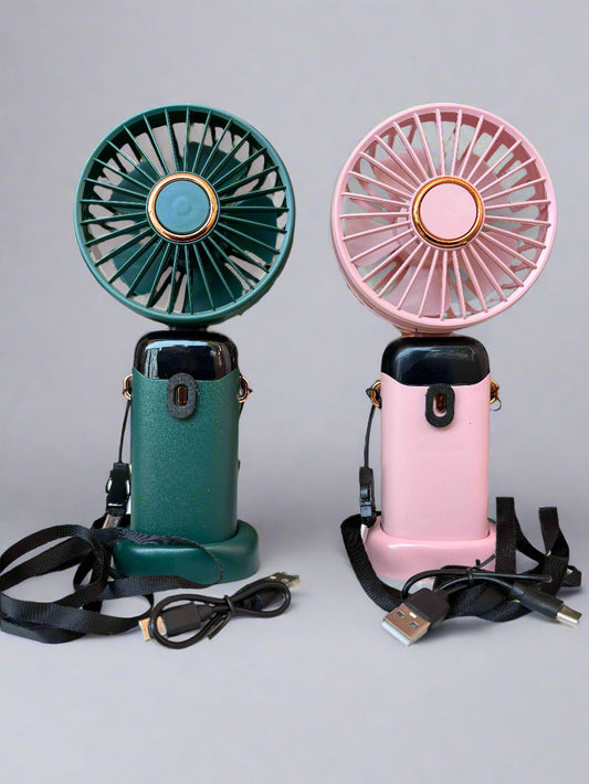 High Quality Portable Mini Fan with LED Display - 5 Speed Performance (1 Piece) - Project M Shop