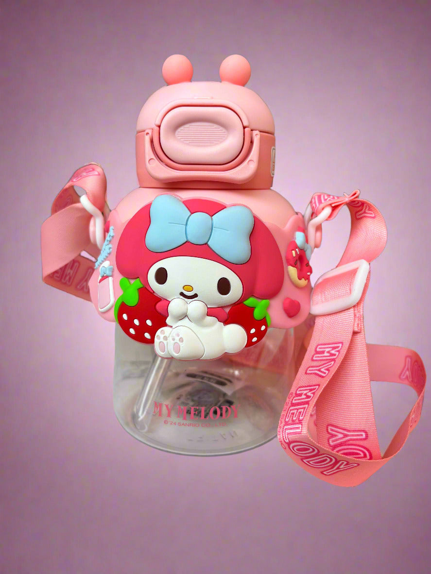 My Melody Water Bottle for Kids – 700ml BPA-Free Design