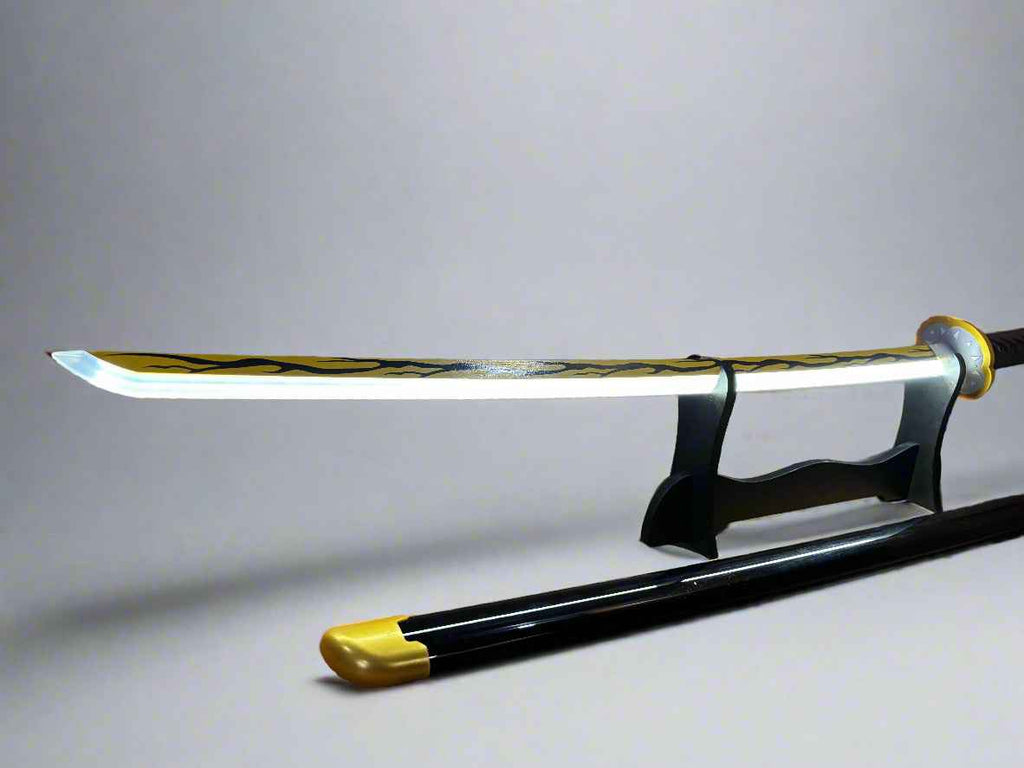 Glowing Katana Sword - Kaigaku LED Anime Cosplay Wooden Sword Inspired by Demon Slayer - Project M Shop