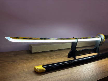 Glowing Katana Sword - Kaigaku LED Anime Cosplay Wooden Sword Inspired by Demon Slayer - Project M