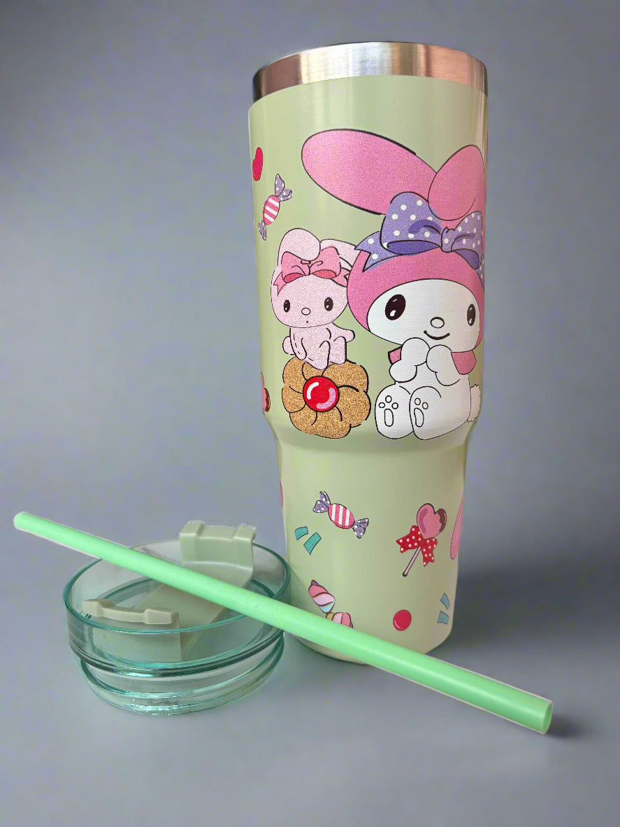 My Melody Stainless Steel Tumbler 900ml – Kawaii Desk Cup