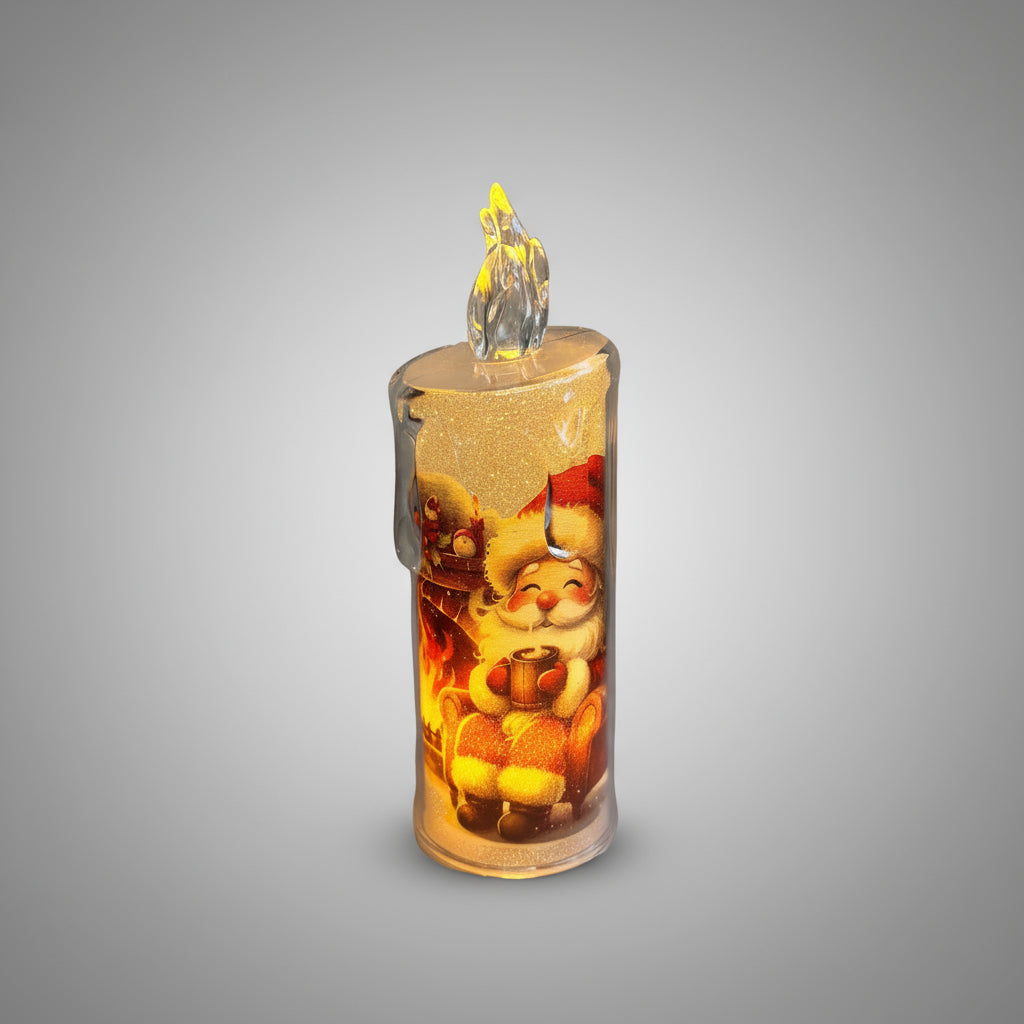 Set Of 4 - Christmas Candle Light For Indoor Christmas Decoration - Project M Shop