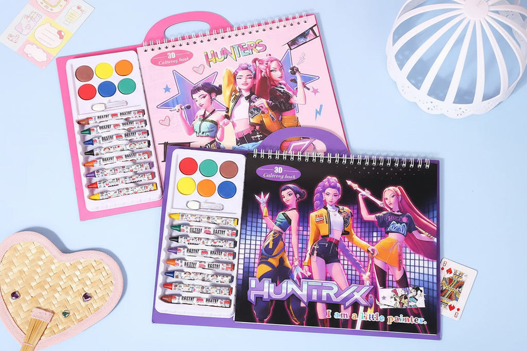 K-Pop Demon Hunter Huntrx Coloring, Drawing and Doodle Book - Project M Shop