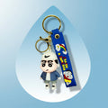 Shin-chan PVC Keychain - Premium PVC Keychain with White Cap and Blue Jacket - Project M Shop
