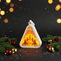 Christmas Tree Triangle Shaped Lantern LED Light For Decoration - For Indoor Use (White) - Project M Shop