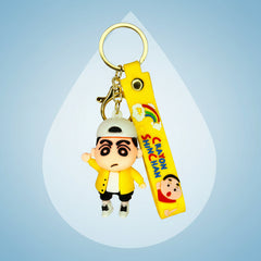 Shin-chan PVC Keychain in Yellow Jacket - Premium Quality Collectible - Project M Shop