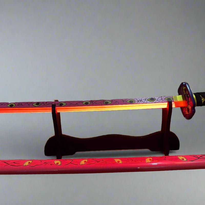 Demon Slayer Katana Replica - Kokushibo LED Samurai Sword Collectible for Fans - Project M Shop