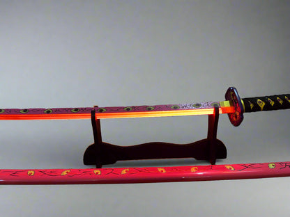 Demon Slayer Katana Replica - Kokushibo LED Samurai Sword Collectible for Fans - Project M Shop