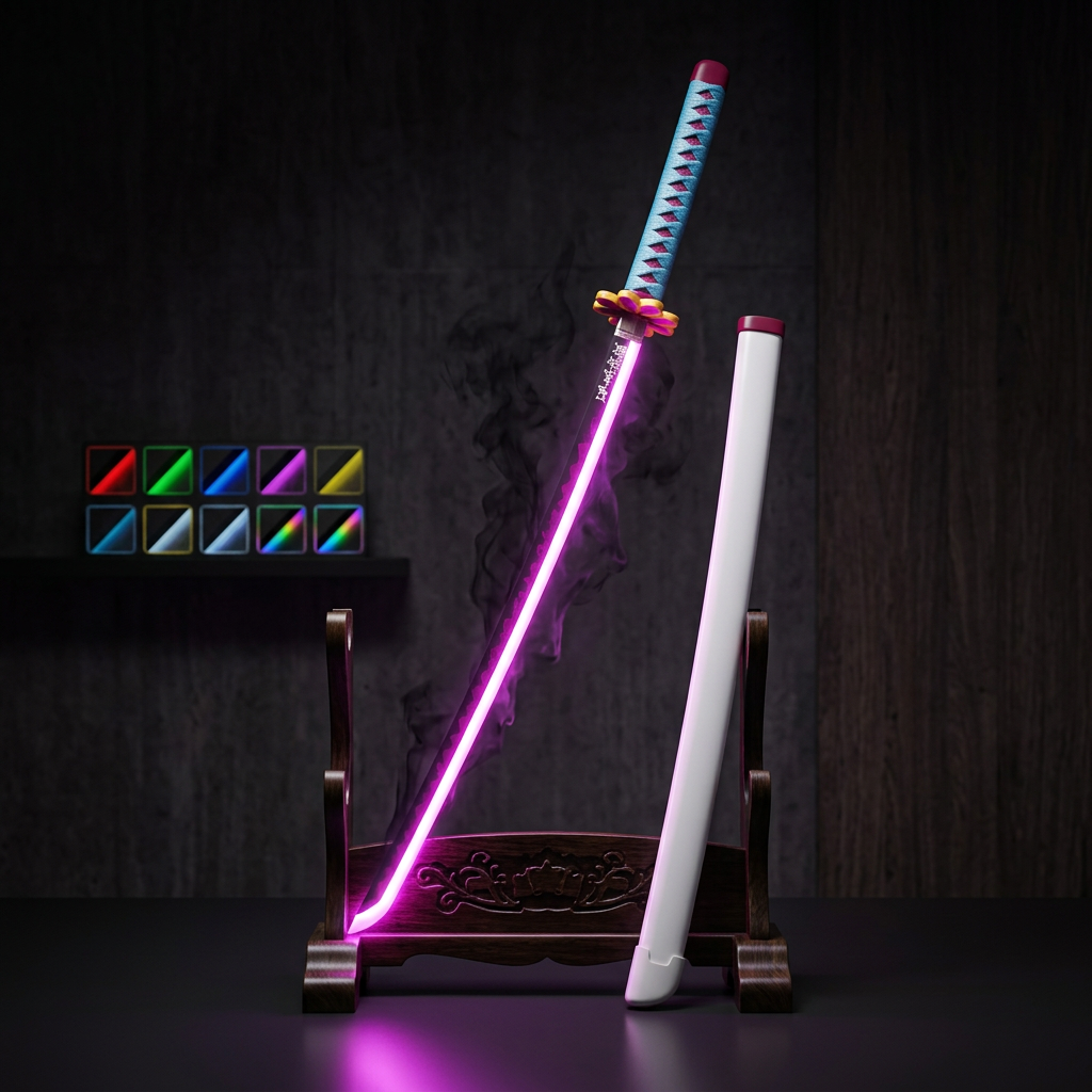 Mitsuri LED Katana with Smoke Mist - Demon Slayer 103 cm - photo 2