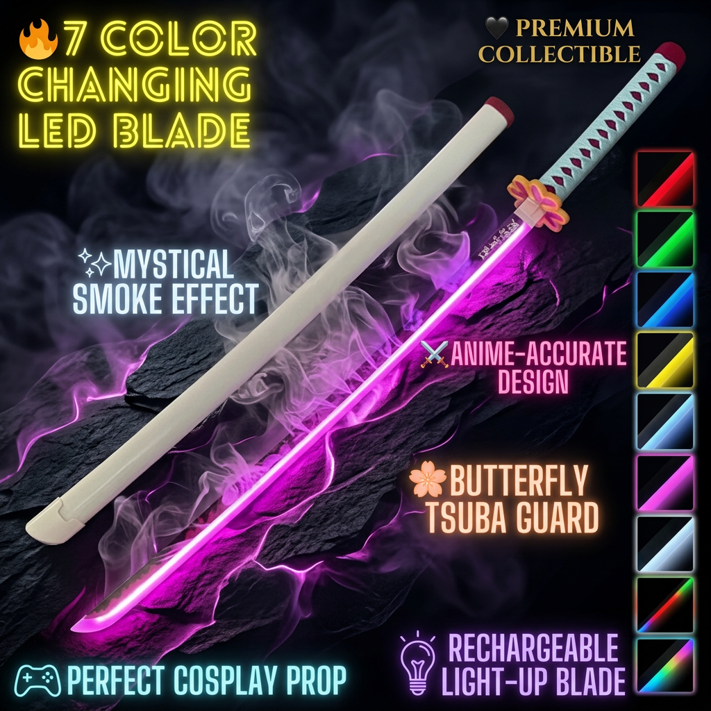 Mitsuri LED Katana with Smoke Mist - Demon Slayer 103 cm - photo 1