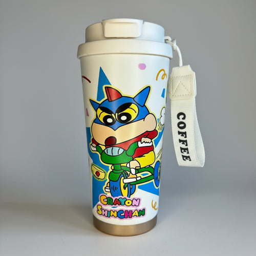 Crayon Shin-Chan Tumbler - 600 ML Insulated Bicycle Design
