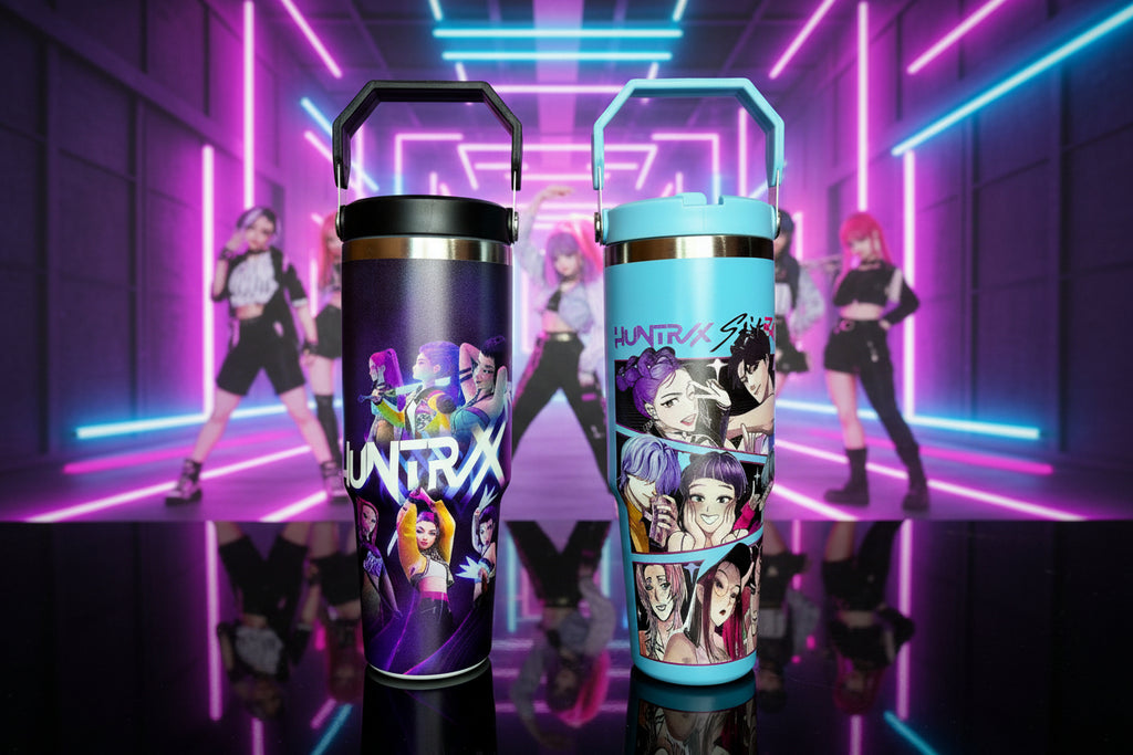 K-Pop Demon Hunter Huntrx Stainless Steal Tumbler - 900 ML Demon Hunter Cup - Project M Shop