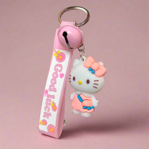 Hello Kitty PVC Keychain with Bell – Sanrio Charm