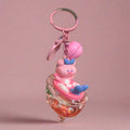 Pink Sanrio Acrylic Keychain with Bell - High Quality Accessory - Project M Shop