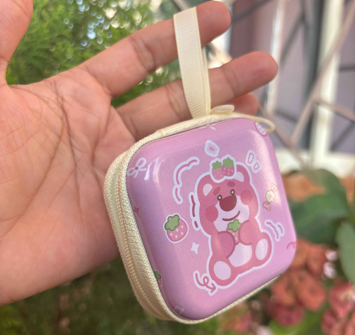 Cute Bear Coin Keeper Keychain – Secure Storage Charm