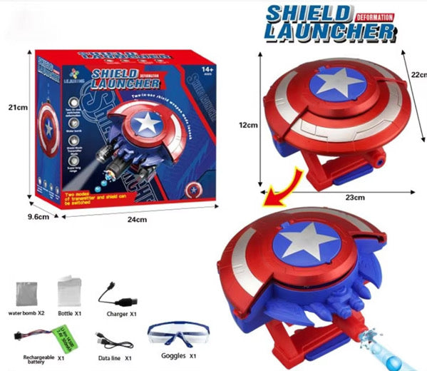 Captain America Shield Water Gel Shooter Gun - Ultimate Captain America Shield Gun Experience