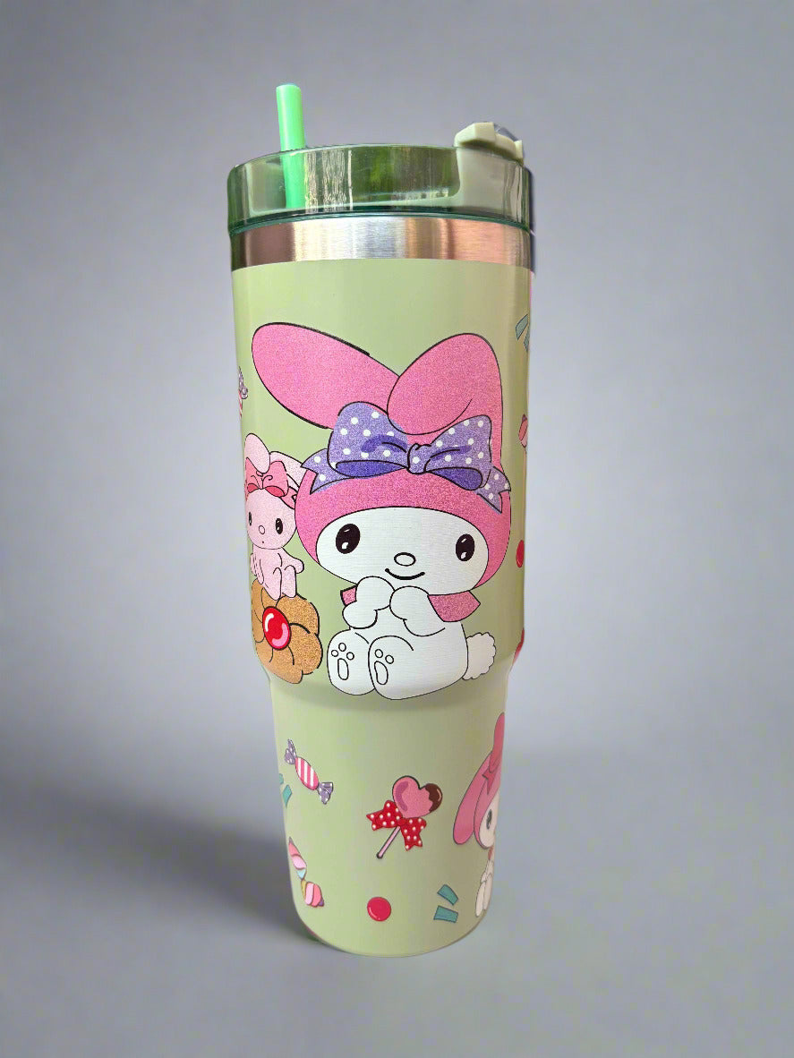 My Melody Stainless Steel Tumbler 900ml – Kawaii Desk Cup