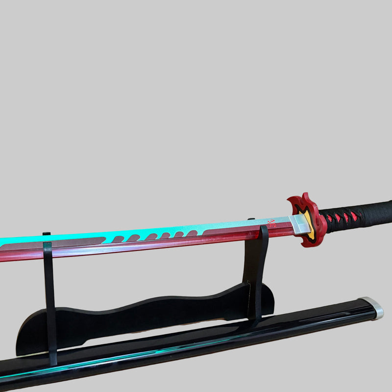 Rengoku's Flaming Nichirin Red LED 104 CM Full Length katana - Demon Slayer katana - Project M Shop