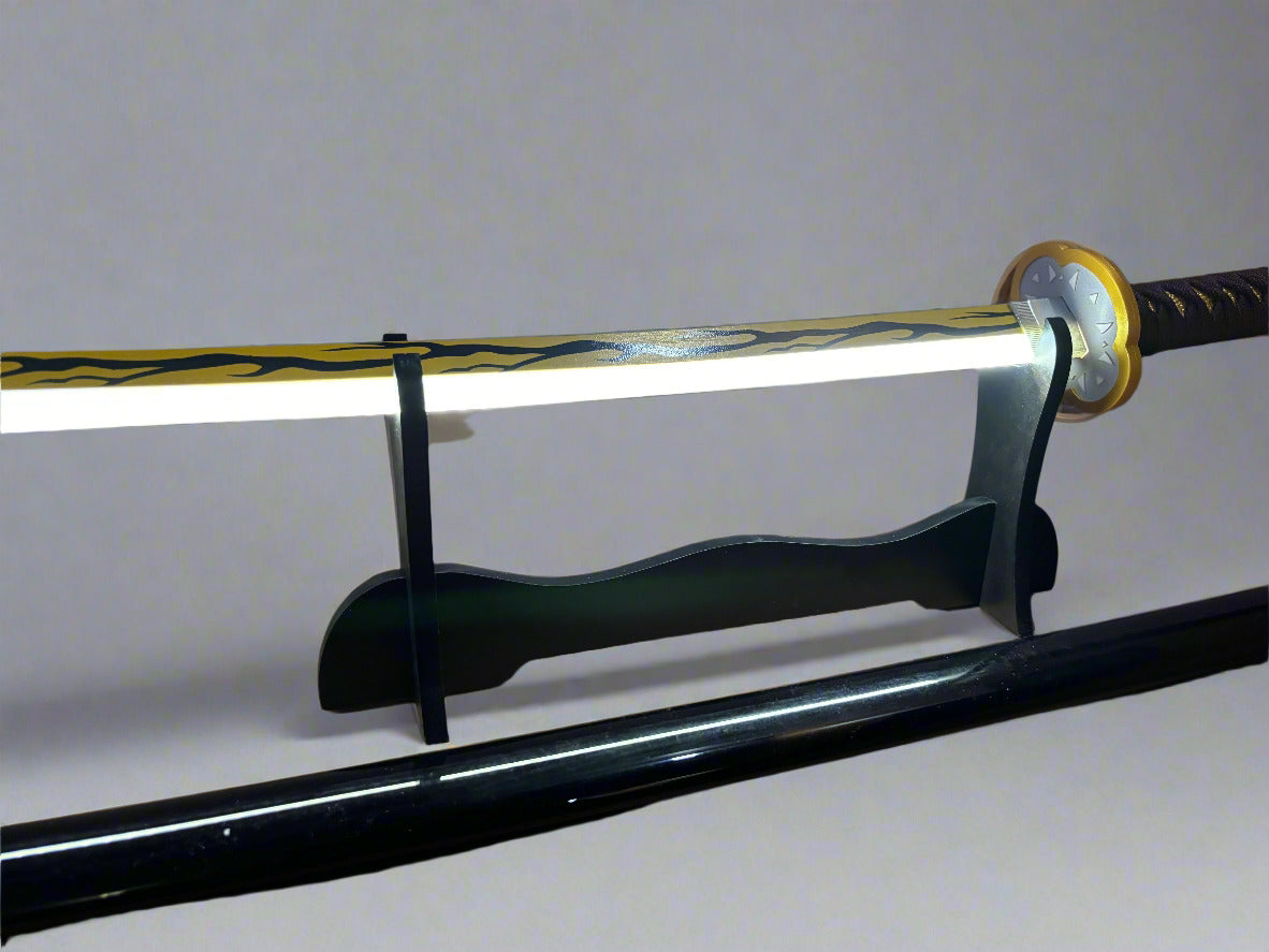 Glowing Katana Sword - Kaigaku LED Anime Cosplay Wooden Sword Inspired by Demon Slayer - Project M Shop