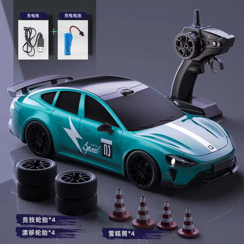 1:20 High Speed Drift RC Car With 20KM/H & Extra Set Of Tires And Cone - Project M Shop