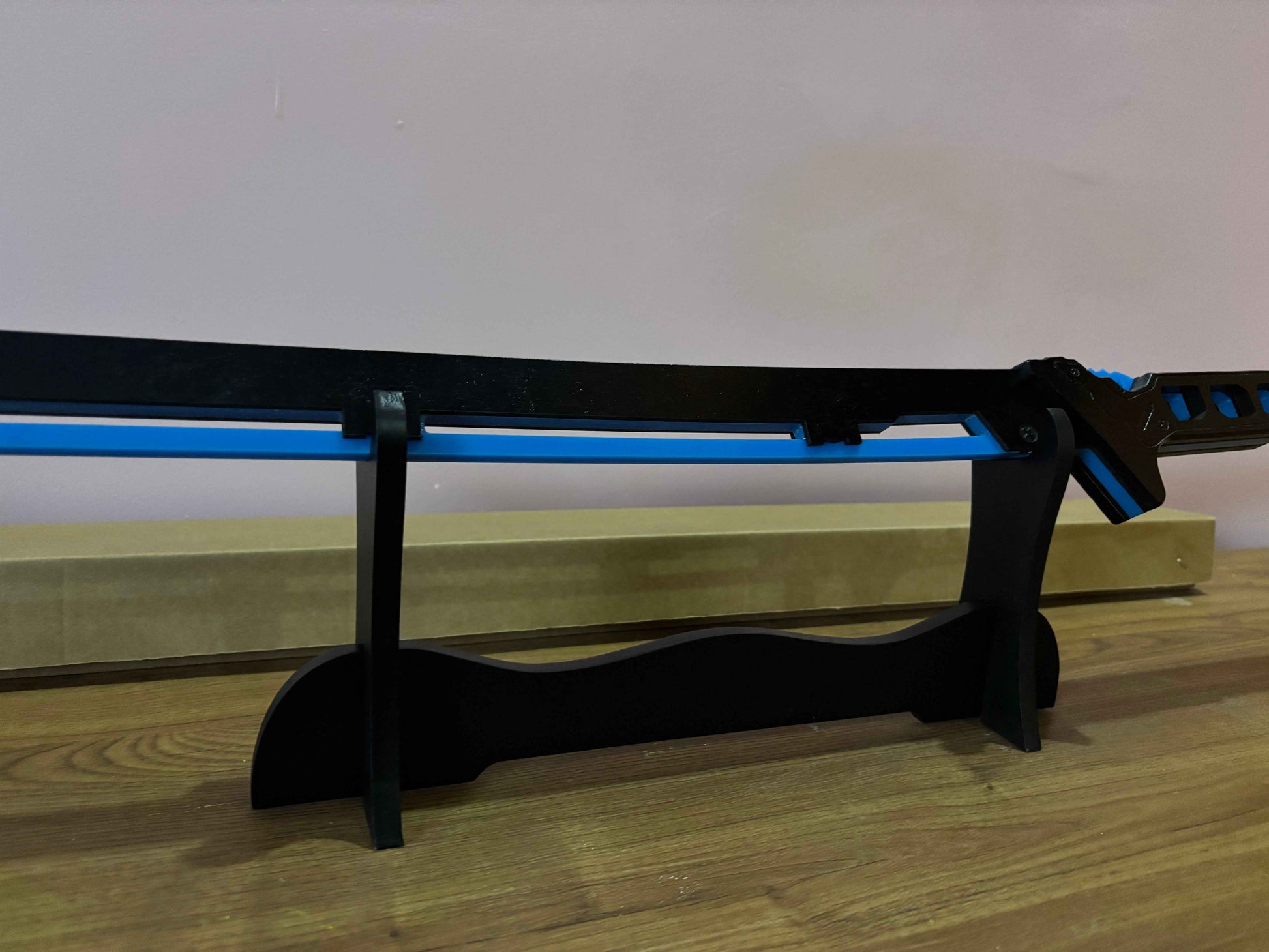 Led Light Glowing Chinese Style Katana Wooden Sword - Blue Color - Project M Shop