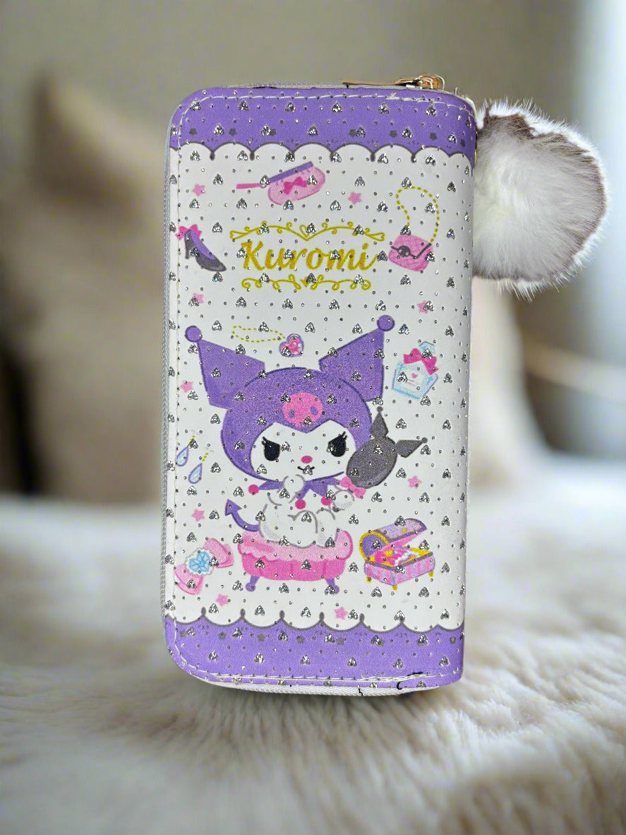 Sanrio Kuromi & my melody inspired wallet bag for girls - Project M Shop