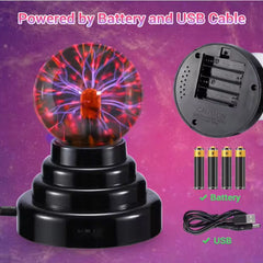Plasma Ball Lamp 3 Inch Novelty Magic Electrostatic Ion Ball LED Light for Table Decoration Gift - Project M Shop
