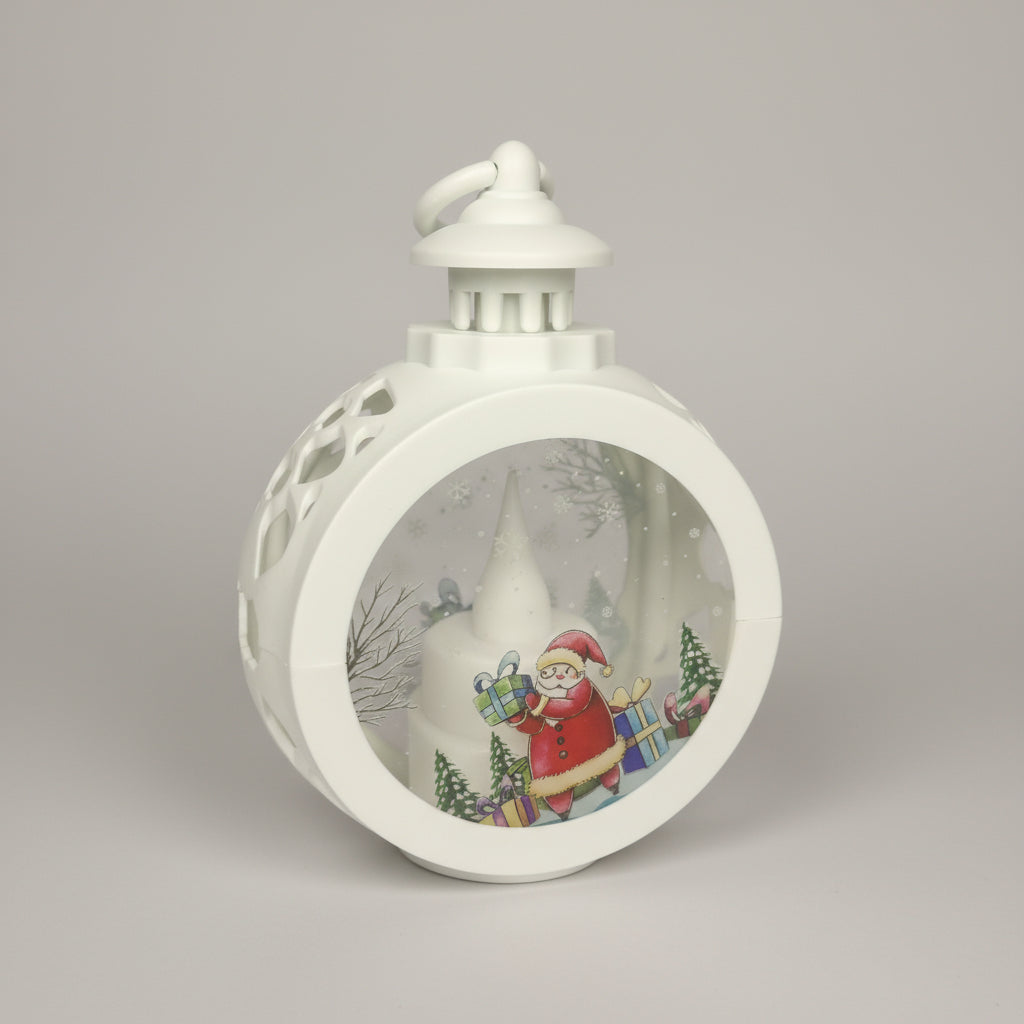 Santa Round Lantern LED Light For Decoration - For Indoor Use - Project M Shop
