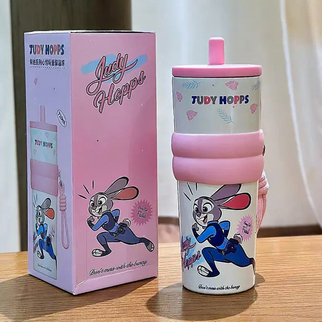 Zootopia Wild & Cute Insulated Stainless Steel Tumbler With Straw - 700 Ml - photo 9