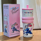 Zootopia Wild & Cute Insulated Stainless Steel Tumbler With Straw - 700 Ml - thumbnail 9
