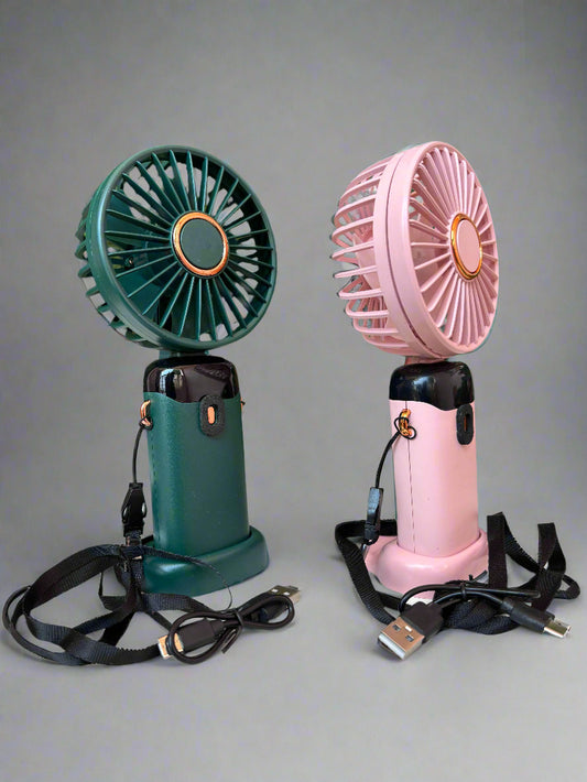 High Quality Portable Mini Fan with LED Display - 5 Speed Performance (1 Piece) - Project M Shop