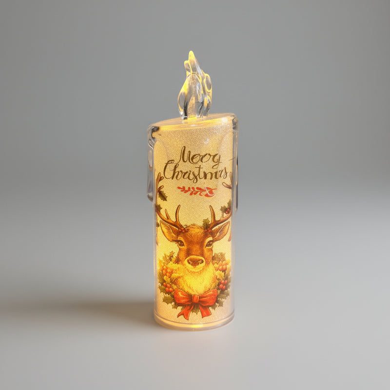Set Of 4 - Christmas Candle Light For Indoor Christmas Decoration - Project M Shop